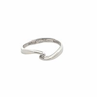Anneau Comete Femme Solitari in Or blanc Diamante 0.02 Ct ANB658 - ANB658
